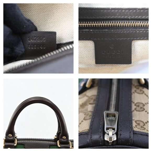 GUCCI Sherry Line Boston Bag GG Canvas Hand Bag bsj630-102325 - Picture 16 of 16